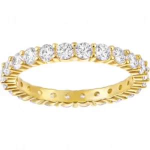 Ladies Swarovski Gold Plated Size N Vittore Ring