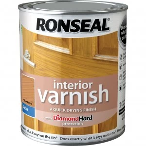 Ronseal Interior Satin Quick Dry Varnish Pear Wood 750ml