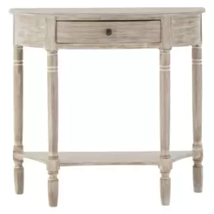 Heritage Console Table Half Moon 1 Drawer
