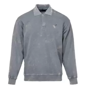 Kangol Sleeve Polo Sweatshirt - Grey