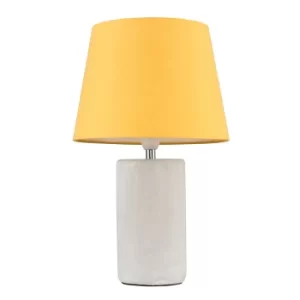 Austin Table Lamp with Mustard Aspen Shade