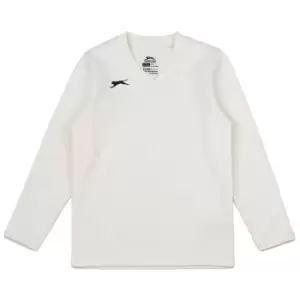 Slazenger Aero Long Sleeve Sweater Juniors - White