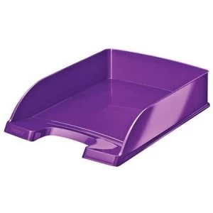 Leitz WOW A4 Letter Tray Purple