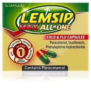 Lemsip Max Cold & Flu All In One Capsules 16s
