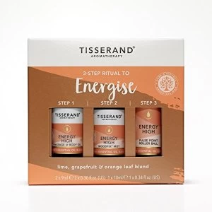 Tisserand Aromatherapy 3 Step Ritual to Energise (2x9ml/1x10ml)