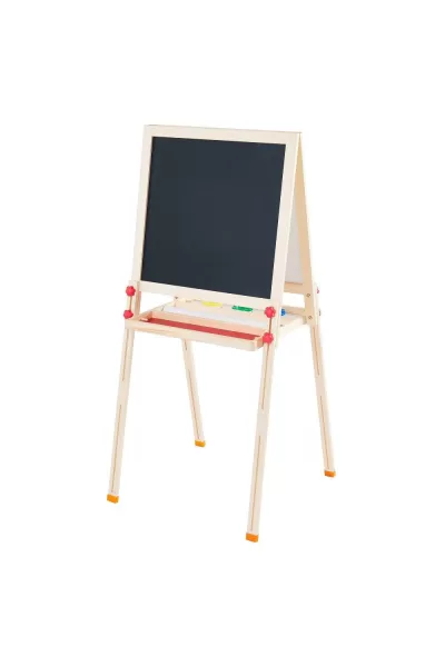 Kids Easel Double Sided Magnetic White Black Drawing Board