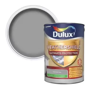 Dulux Weathershield Ultimate Protection Concrete Grey Smooth Masonry Paint 5L
