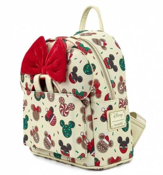 Loungefly Disney Mickey & Minnie Christmas Cookies Mini Backpack Headband Combo