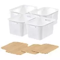 SmartStore Storage Basket Plastic White 28 (W) x 37 (D) x 29 (H) cm 3187781431801004