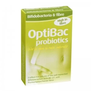 Optibac Live Cultures Bifidobacteria & Fibre - 10 Sachets