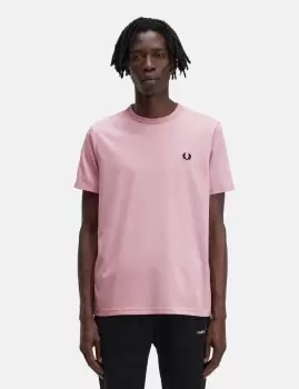 Fred Perry Ringer T-Shirt - Chalky Pink