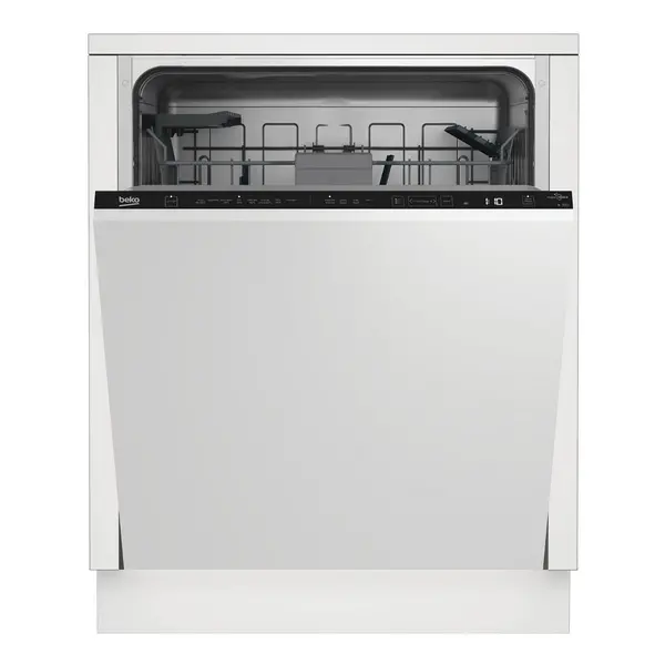 Beko HygieneShield BDIN38440 Fully Integrated Standard Dishwasher - Stainless Steel Control Panel - C Rated