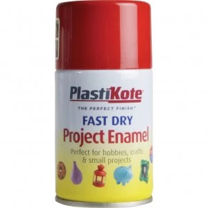 Plastikote Dry Enamel Aerosol Spray Paint Insignia Red 100ml