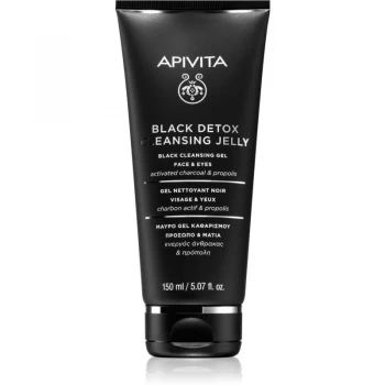 Apivita Cleansing Propolis & Activated Carbon Cleansing Gel with Activated Charcoal for Face and Eyes 150ml