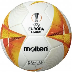Molten Europa League Size 5 Football - White & Gold