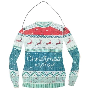 Christmas Wishes Jumper Hanging Decoration