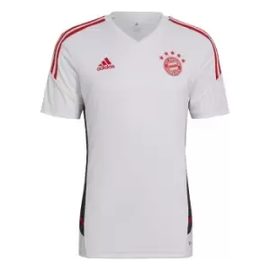 adidas FC Bayern Condivo 22 Training Jersey Mens - White