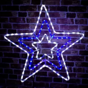 Christmas Workshop 5m 120 LED Blue/White Star Rope Light
