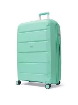 Rock Luggage Tulum 8 Wheel Hardshell Large Suitcase - Turquoise