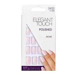 Elegant Touch Polished Fake Nails -Jackie Baby Pink