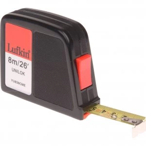Lufkin Unilok Tape Measure Imperial & Metric 26ft / 8m 19mm