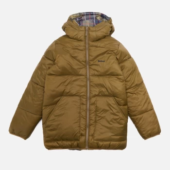 Barbour Boys' Hike Reversible Quilted Jacket - Uniform Olive - XXL (14-15 Years)