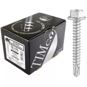 Timco Self Drilling Hex Head Roofing Screws for Light Section Steel (Silver) - 4.8 x 16mm (1000 Pack Box)