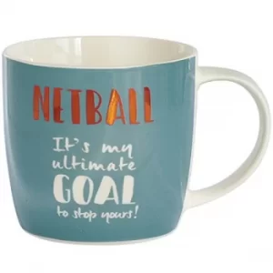 Arora Ultimate Gift for Girls 8707 Netball Mug in a Box, Ceramic