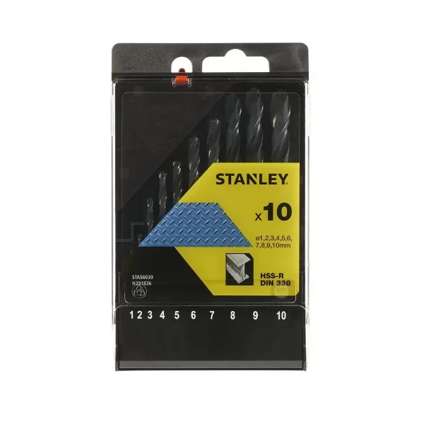 Stanley 10Pc Metal Drill BitSet -STA56030-QZ