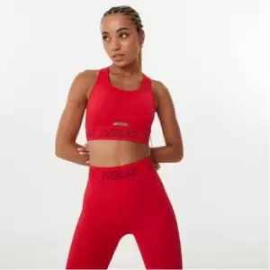 Everlast Branded Cut Out Sports Bra - Red