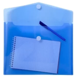 Exacompta Document Wallet 56422E A4 Blue Polypropylene Pack of 50