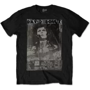 David Bowie - Ziggy Unisex Large T-Shirt - Black