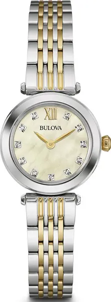 Bulova Watch Diamond Ladies - White BUL-257