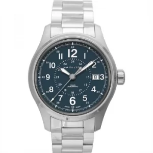 Khaki Field Automatic Blue Dial Stainless Steel Mens Watch