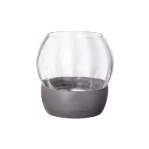 Villeroy & Boch - Rose Garden Home Tea Light Holder, 11 cm, Crystal Glass/Concrete
