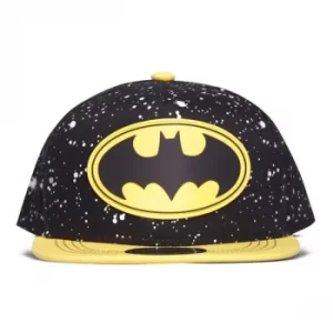 Dc Comics Batman Classic Logo Childrens Snapback Baseball Cap- Black/Yellow