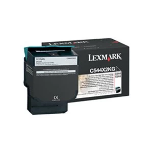 Lexmark C544X2KG Black Laser Toner Ink Cartridge