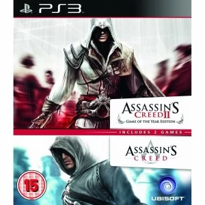Ubisoft Double Pack Assassins Creed 1 and 2 PS3 Game