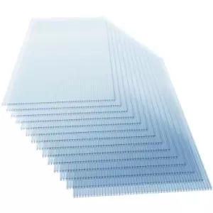 Gardebruk - 14x Polycarbonate Sheets Greenhouse Glass Replacement Thickness 4mm Twin Wall Cold Frame