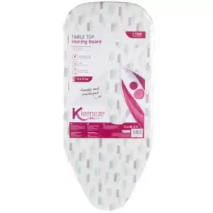 Kleeneze Table Top Ironing Board With Cotton Cover, 73 x 31cm - White