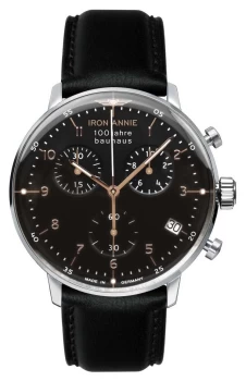 Iron Annie 5096-2 Bauhaus Chrono Black Dial Black Watch