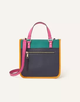 Accessorize Womens Mini Colour Block Handheld Bag, Size: 25x24cm