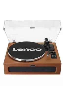 Lenco Ls-430Bn Turntable With Built-In Speakers - Brown