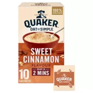 Quaker Oat So Simple Sweet Cinnamon Porridge Sachets, 33g