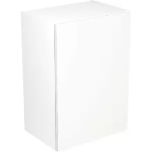 Kitchen Kit Flatpack Slab Kitchen Cabinet Wall Unit Super Gloss 500mm in White MFC