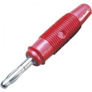 Straight blade plug Plug straight Pin diameter 4mm Red SKS Hi