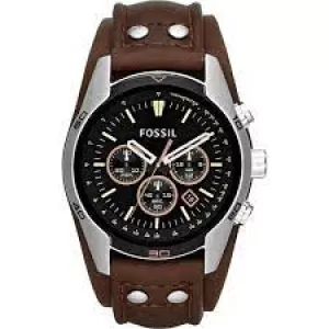 Fossil Men Coachman Chronograph Brown Leather Watch