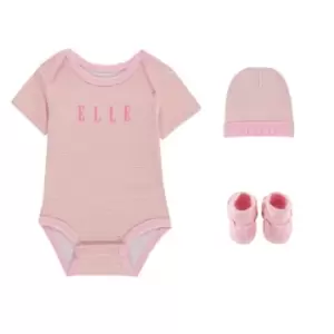 Elle Elle Stripe 3P Set Bb99 - Pink