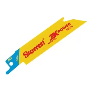 Starrett B424-5 Bi-Metal Reciprocating Blade, Metal Straight 100mm 24 TPI (Pack 5)