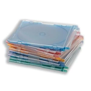 Slimline Assorted Jewel CD Case 1 x Pack of 100